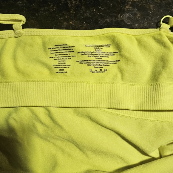 Two neon, girl's sports bras, size L - Picture 6 of 7